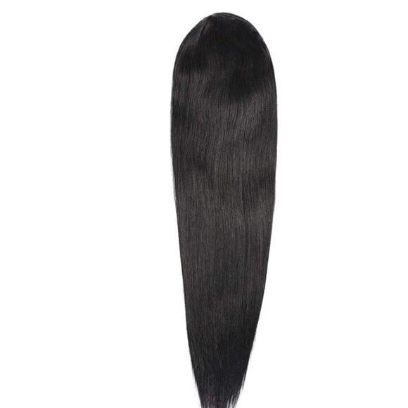 Slayyy 18" Black Stallion Straight Drawstring Ponytail - Picture 2 of 5